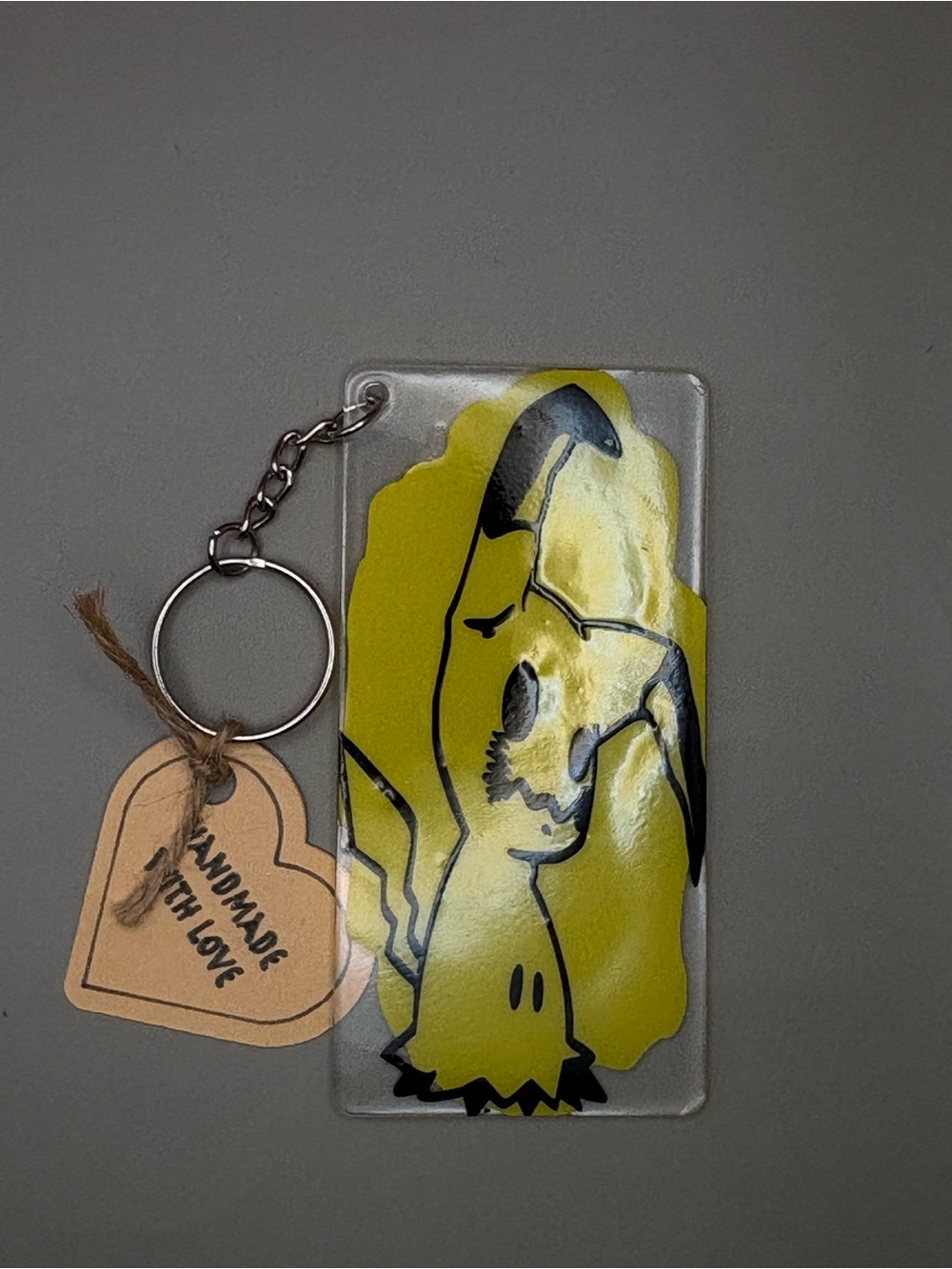 Pokemon Yellow & Black Mimikyu Keychain Card Holder
